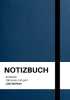Buchcover und Innenansicht für das Buch: Notizbuch A4 blanko blau - 100 Seiten Soft Cover - FSC Papier