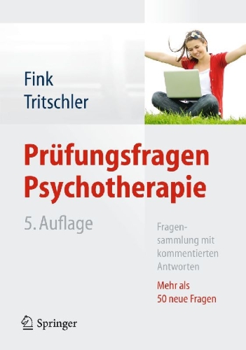 Buchcover und Innenansicht für das Buch: Prüfungsfragen Psychotherapie