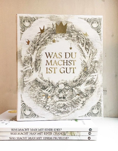Buchcover und Innenansicht für das Buch: Was du machst ist gut - Schuber