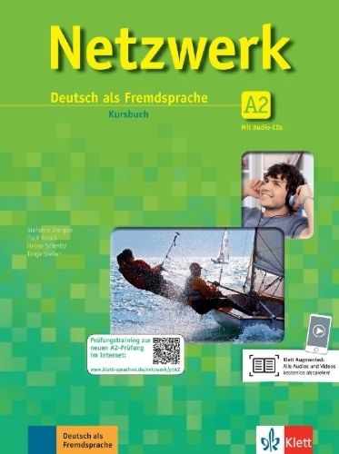 Buchcover und Innenansicht für das Buch: Netzwerk A2. Kursbuch mit 2 Audio-CDs