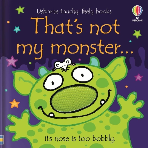 Buchcover und Innenansicht für das Buch: That's not my monster.