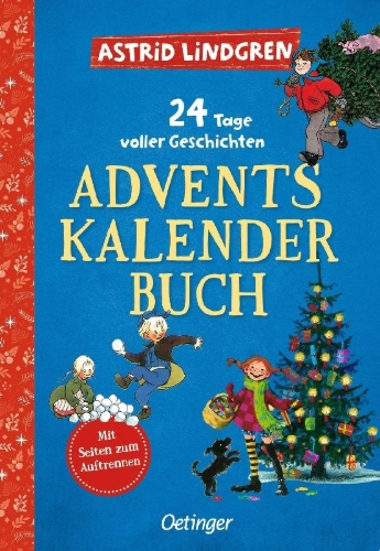 Buchcover und Innenansicht für das Buch: 24 Tage voller Geschichten. Adventskalenderbuch