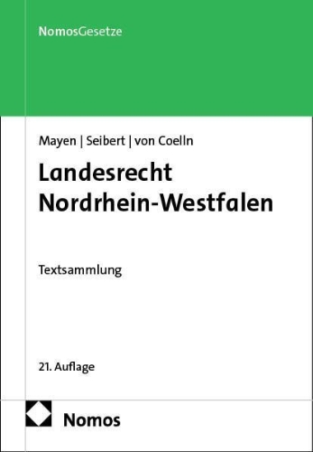 Buchcover und Innenansicht für das Buch: Landesrecht Nordrhein-Westfalen