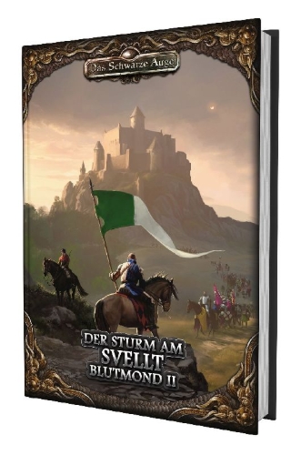 Buchcover und Innenansicht für das Buch: DSA5 - Der Sturm am Svellt - Blutmond 2
