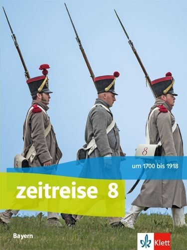 Buchcover und Innenansicht für das Buch: Zeitreise 8. Schülerbuch. Ausgabe Bayern
