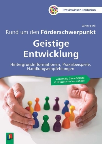 Buchcover und Innenansicht für das Buch: Rund um den Förderschwerpunkt Geistige Entwicklung