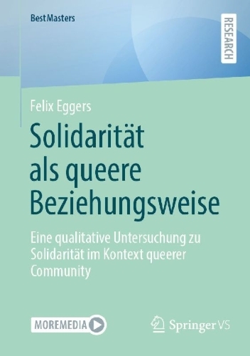 Buchcover und Innenansicht für das Buch: Solidarität als queere Beziehungsweise
