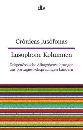 Buchcover und Innenansicht für das Buch: Crónicas lusófonas Lusophone Kolumnen