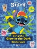 Buchcover und Innenansicht für das Buch: Disney Stitch: Der große Glow-in-the-Dark Stickerspaß
