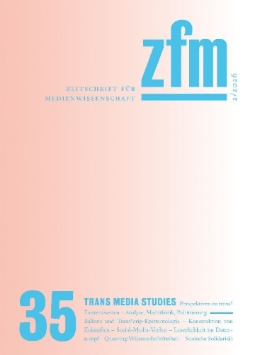 Buchcover und Innenansicht für das Buch: Zeitschrift für Medienwissenschaft 35