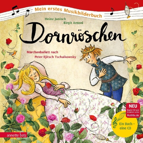 Buchcover und Innenansicht für das Buch: Dornröschen