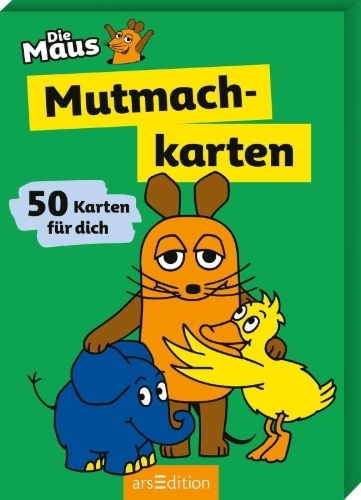 Buchcover und Innenansicht für das Buch: Die Maus - Mutmachkarten