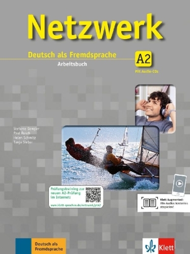 Buchcover und Innenansicht für das Buch: Netzwerk. Arbeitsbuch Gesamtband A2 mit 2 Audio-CDs