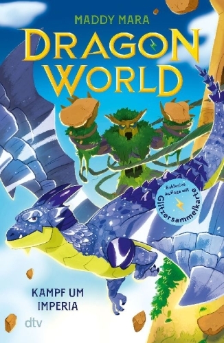 Buchcover und Innenansicht für das Buch: Dragon World - Kampf um Imperia