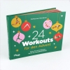 Buchcover und Innenansicht für das Buch: 24 Workouts für den Advent