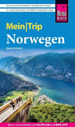 Buchcover und Innenansicht für das Buch: Reise Know-How MeinTrip Norwegen