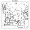Buchcover und Innenansicht für das Buch: Sylvanian Families Cosy Christmas