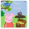 Buchcover und Innenansicht für das Buch: Peppa Pig: Peppa's Buried Treasure: A lift-the-flap book