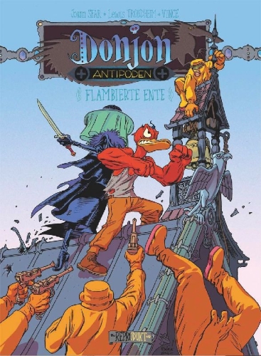Buchcover und Innenansicht für das Buch: Donjon Antipoden +10.003