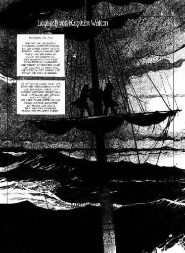 Buchcover und Innenansicht für das Buch: Frankenstein (Graphic Novel)