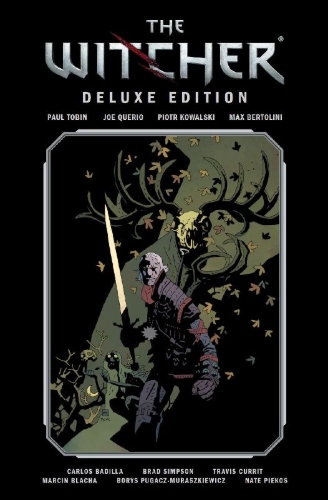 Buchcover und Innenansicht für das Buch: The Witcher: House of Glass #1-#5; The Witcher: Fox Children #1-#5; The Witcher: Curse of Crows #1-#5; The Witcher: Killing Monsters