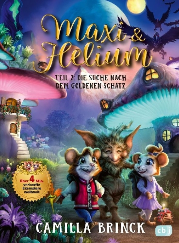 Buchcover und Innenansicht für das Buch: Musse & Helium - Jakten pa guldosten