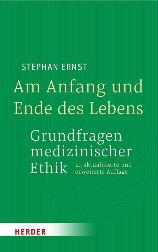 Buchcover und Innenansicht für das Buch: Am Anfang und Ende des Lebens - Grundfragen medizinischer Ethik
