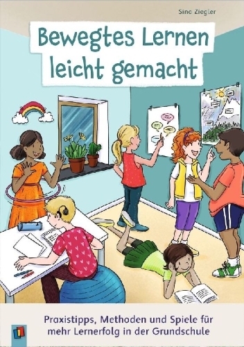 Buchcover und Innenansicht für das Buch: Bewegtes Lernen leicht gemacht