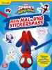 Buchcover und Innenansicht für das Buch: Spidey und seine Super-Freunde: Mein Mal- und Stickerspaß