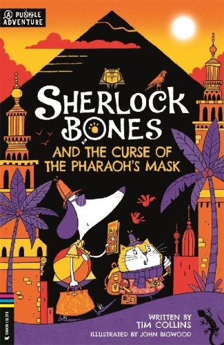 Buchcover und Innenansicht für das Buch: Sherlock Bones and the Curse of the Pharaoh's Mask