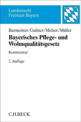 Buchcover und Innenansicht für das Buch: Bayerisches Pflege- und Wohnqualitätsgesetz