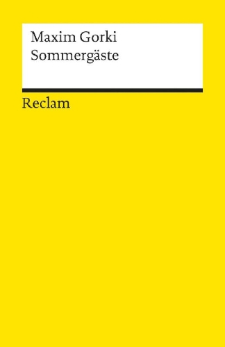 Buchcover und Innenansicht für das Buch: Sommergäste. Szenen