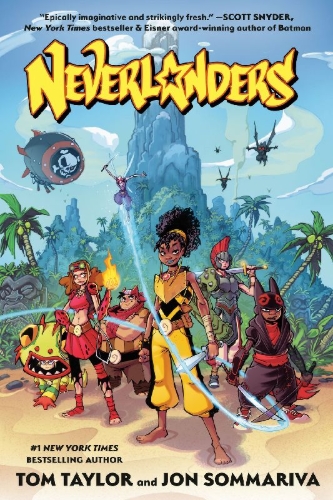 Buchcover und Innenansicht für das Buch: Neverlanders: A Graphic Novel