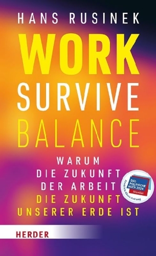 Buchcover und Innenansicht für das Buch: Work-Survive-Balance