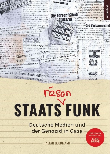 Buchcover und Innenansicht für das Buch: Staatsräsonfunk