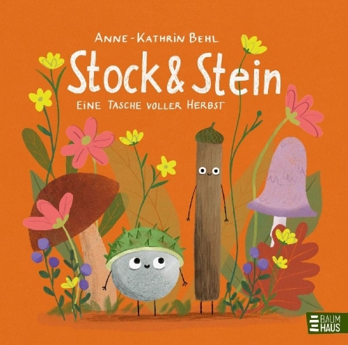 Buchcover und Innenansicht für das Buch: Stock & Stein - Eine Tasche voller Herbst