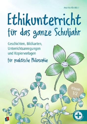 Buchcover und Innenansicht für das Buch: Ethikunterricht für das ganze Schuljahr - Klasse 1/2