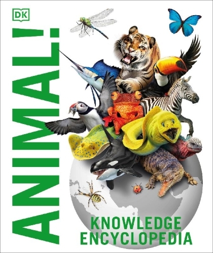 Buchcover und Innenansicht für das Buch: Knowledge Encyclopedia Animal!