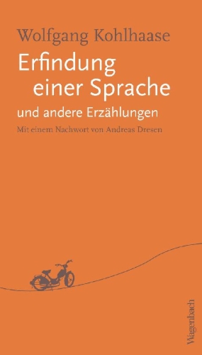 Buchcover und Innenansicht für das Buch: Erfindung einer Sprache und andere Erzählungen
