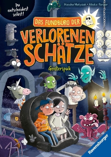 Buchcover und Innenansicht für das Buch: Das Fundbüro der verlorenen Schätze - Geisterspuk