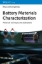 Buchcover und Innenansicht für das Buch: Battery Materials Characterization