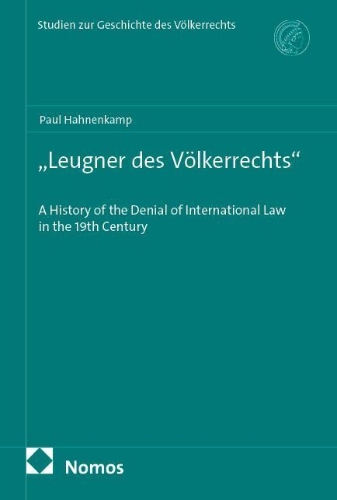 Buchcover und Innenansicht für das Buch: 'Leugner des Völkerrechts'
