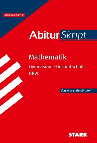 Buchcover und Innenansicht für das Buch: STARK Mathematik - AbiturSkript NRW - ab Abitur 2027