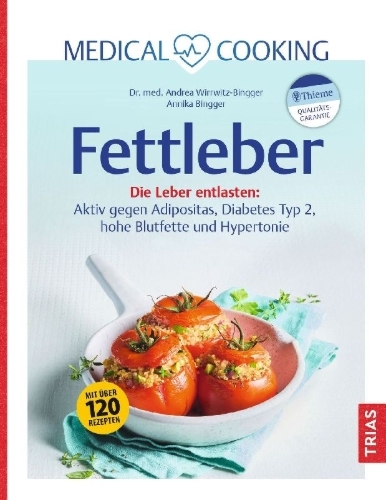 Buchcover und Innenansicht für das Buch: Medical Cooking: Fettleber
