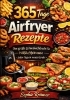 Buchcover und Innenansicht für das Buch: 365 Tage Airfryer Rezepte