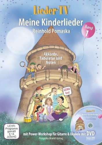Buchcover und Innenansicht für das Buch: Lieder-TV: Meine Kinderlieder 01