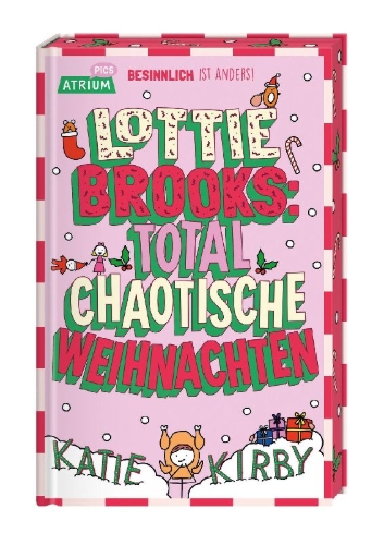 Buchcover und Innenansicht für das Buch: The Completely Chaotic Christmas of Lottie Brooks