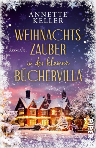 Buchcover und Innenansicht für das Buch: Weihnachtszauber in der kleinen Büchervilla