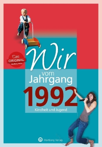 Buchcover und Innenansicht für das Buch: Wir vom Jahrgang 1992 - Kindheit und Jugend
