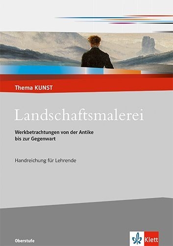 Buchcover und Innenansicht für das Buch: Landschaftsmalerei. Werkbetrachtungen von der Antike bis zur Gegenwart